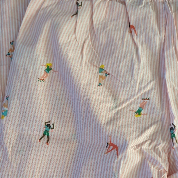 Striped Pink Bottoms with Fun Print - Picture 4 of 4